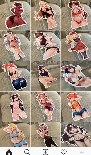 My Hero Academia Anime Himiko Toga “Cream” Sticker manga a. ecchi bikini sun fun