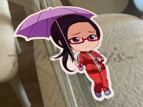 Demi-chan wa Kataritai - Anime Satou Sakie Chibi Custom Sticker Decal manga