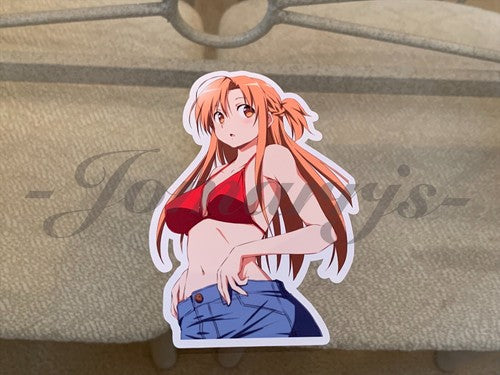 Sword Art Online - Anime- Asuna Yuuki a. Bikini Sun Fun Sticker Vinyl Decal SAO