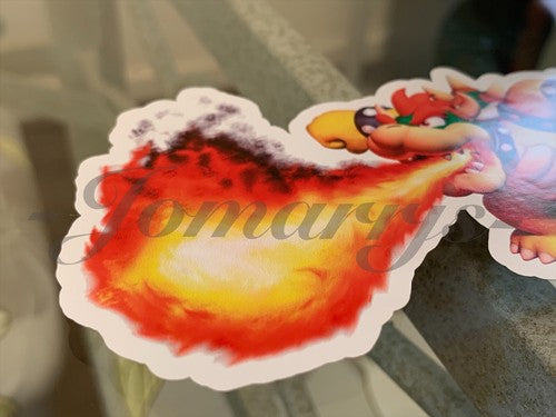 Super Mario - Anime - Bowser Custom Sticker Decal Vinyl #2 nintendo galaxy