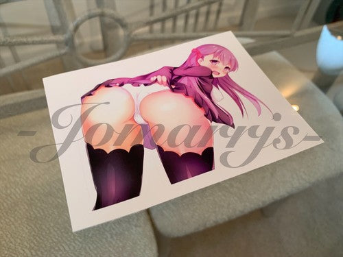 Fate - Anime - Sakura Matou “Peek” Vinyl Sticker lingerie manga laptop binder