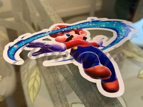 Super Mario - Anime - Mario Galaxy Custom Sticker Decal Vinyl nintendo