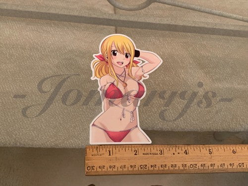 Fairy Tail - Anime - Lucy Heartfilia a. Bikini Sun Fun Sticker Vinyl Decal Sign