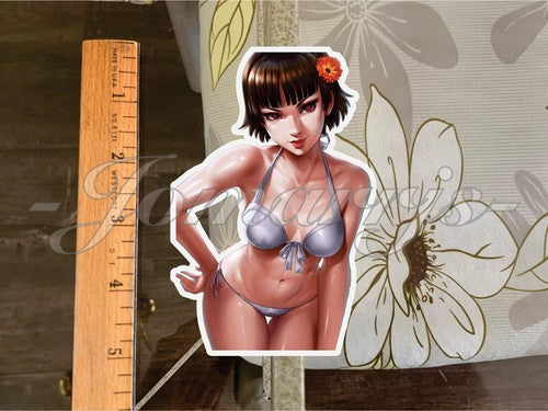 Persona 5 Anime Makoto Niijima Bikini Sun Fun Sticker Vinyl manga 3 ecchi lewd