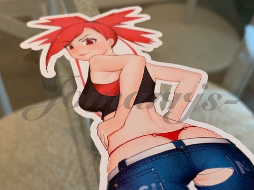 Pokemon Anime Flannery Asuna Custom Sticker Decal Vinyl bikini sun fun manga a.