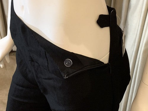 Mercer & Madison Women’s Size 6 Black Knit Linen EmbroIder Ankle Capri Pants NWT