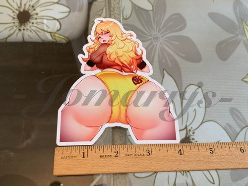 RWBY - Anime - Yang Xiao Long Sexy Custom Sticker Decal manga huntress b