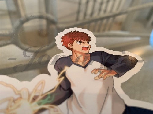 Fate - Anime - Shirou Emiya Sticker Vinyl Decal Custom manga laptop binder