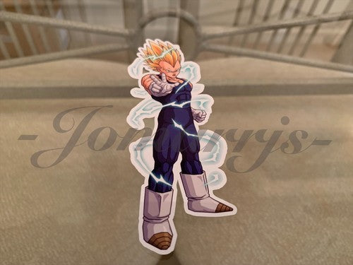 Dragon Ball Z Vegeta (c.) Sticker Vinyl Sign Comic DBZ super saiyans