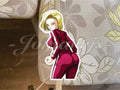 Dragon Ball Z Anime Android 18 “Warm Up” Sticker Custom slap pinup girl dbz