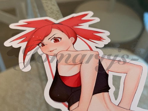 Pokemon Anime Flannery Asuna Custom Sticker Decal Vinyl bikini sun fun manga a.