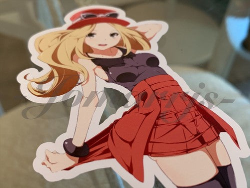 Pokemon - Anime - Serena Custom Sticker Decal Vinyl manga a.
