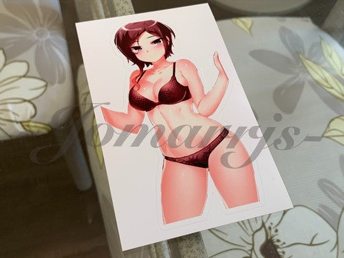 RWBY - Anime - Coco Adel Lingerie Bikini Sun Fun Sticker Decal manga sexy a.