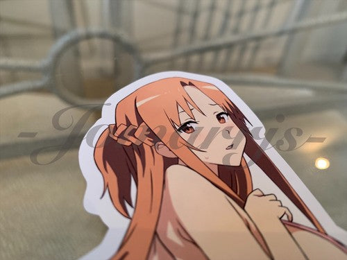 Sword Art Online - Anime- Asuna Yuuki d. Bikini Sun Fun Sticker Vinyl Decal SAO