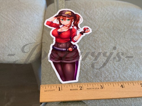 Pokemon - Anime - Hilda Touko Custom Sticker Decal Vinyl manga b.