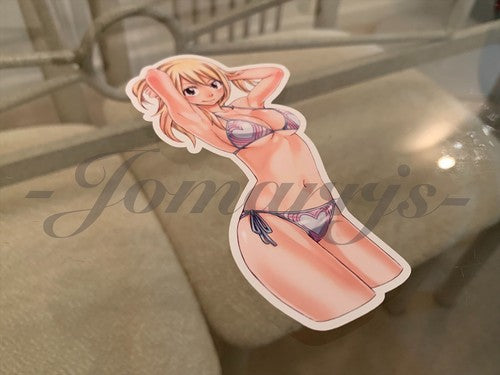 Fairy Tail - Anime - Lucy Heartfilia c. Bikini Sun Fun Sticker Vinyl Decal Sign