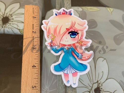 Super Mario - Anime - Rosalina Chibi Sticker Decal Vinyl #1 nintendo galaxy
