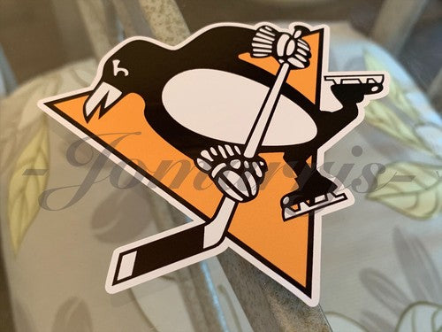 Pittsburgh Penguins Hockey Team Logo NHL Sticker Decal Vinyl #Penguins