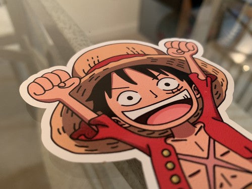 One Piece - Anime - Monkey D. Luffy Chibi Sticker Decals Vinyl manga