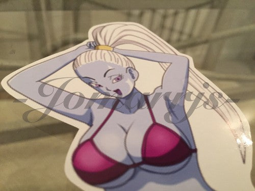 Dragon Ball Z - Anime - Vados Bikini “Hair-Tied” Sun Fun Sticker Decal Vinyl DBZ