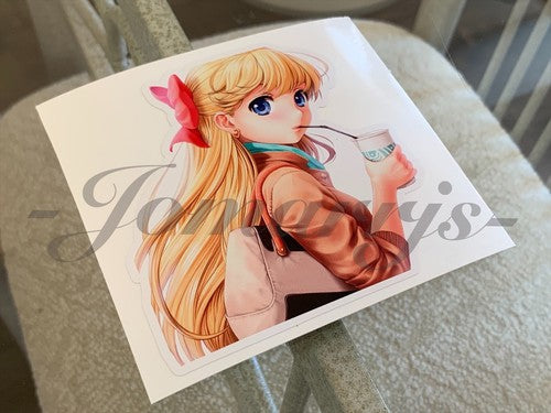 Sailor Moon - Anime - Sailor Venus Aino Minako Custom Colored Sticker Decal