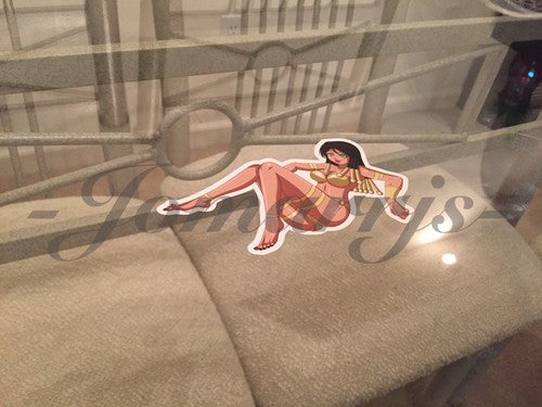 Dragon Ball Z - Anime - Helles Bikini “Chillin” Sun Fun Sticker Decal Vinyl DBZ