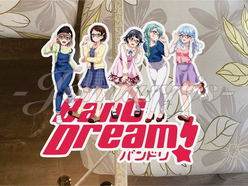 BanG Dream! Anime Hazawa Hikawa Matsubara Ushigome Yamato Group Custom Sticker