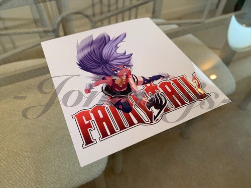 Fairy Tail - Anime - Wendy Marvell Sticker Vinyl Sign custom mage guild