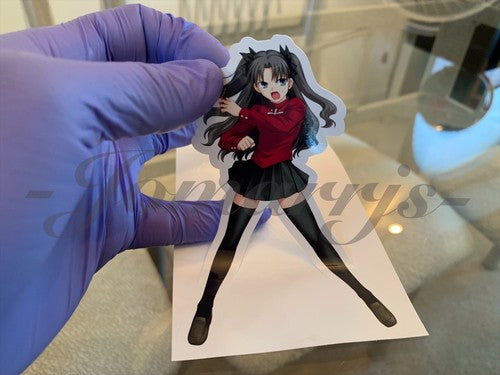 Fate - Anime - Rin Tohsake Sticker Vinyl Decal Custom manga laptop binder