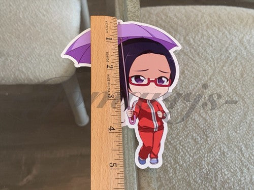 Demi-chan wa Kataritai - Anime Satou Sakie Chibi Custom Sticker Decal manga