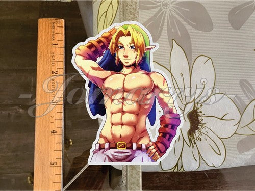 The Legend Of Zelda - Anime - Link Custom Sticker Decal 1 husbando waifu anime
