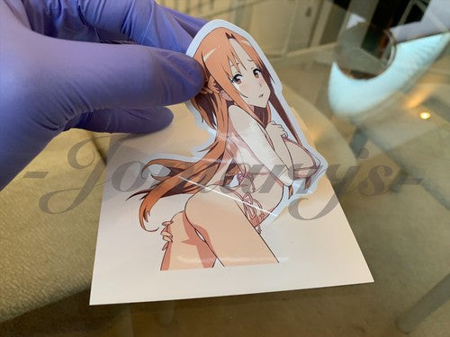 Sword Art Online - Anime- Asuna Yuuki d. Bikini Sun Fun Sticker Vinyl Decal SAO