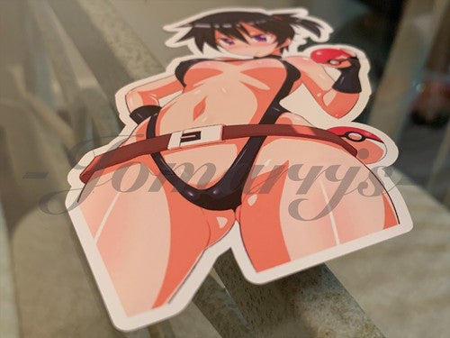 Pokemon - Anime Misty Kasumi Bikini Sun Fun Custom Sticker Decal Vinyl manga #5