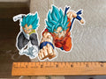 Dragon Ball Z Goku Vegeta Blue Battle Sticker DBZ 1. super saiyan anime manga