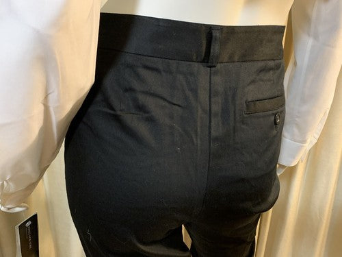 NWT ATTENTION Womens Crop Capri Slacks Black Pants Modern Contour Boot Cut Sz 10