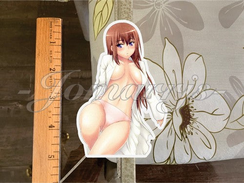 Steins;Gate Anime Makise Kurisu Lingerie Bikini Sun Fun Sticker 24 lewd ecchi
