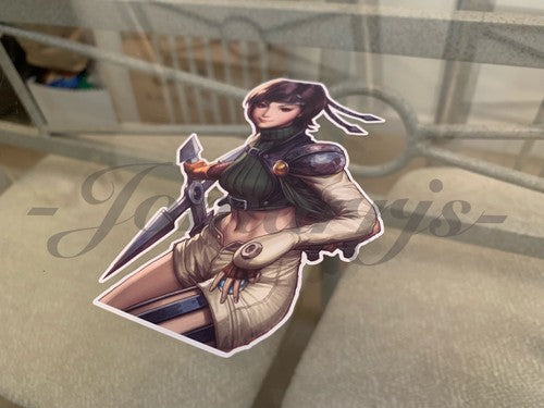 Final Fantasy - Gaming - Yuffie Kisaragi Sticker Decals Vinyl ff 7 anime vii A.