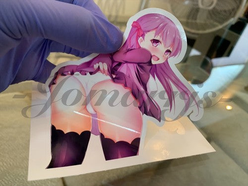 Fate - Anime - Sakura Matou “Peek” Vinyl Sticker lingerie manga laptop binder