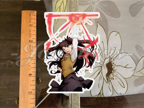 Fate Anime Rin Tohsaka “Caster” Sticker Vinyl Decal Custom manga slap