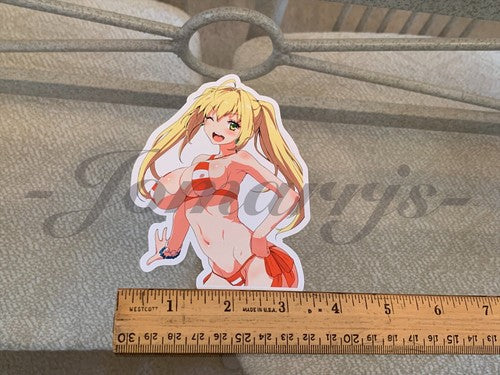 Fate - Anime - Nero Claudius Red Saber “Wink” Bikini Sun Fun Vinyl Sticker manga