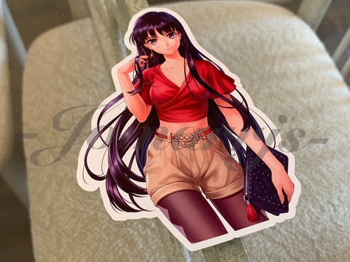Sailor Moon - Anime - Sailor Mars Hino Rei Custom Sticker Decal Vinyl a.
