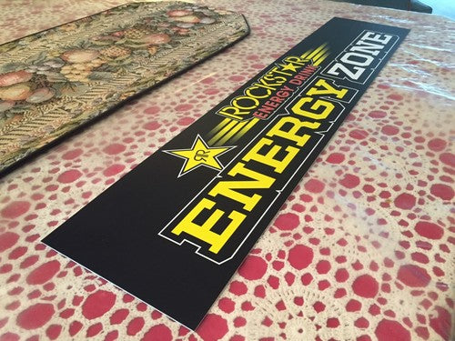Authentic Rockstar ENERGY ZONE Drink Plaque Decals Sticker Monster Red Bull Rare