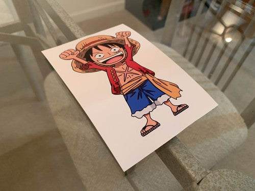 One Piece - Anime - Monkey D. Luffy Chibi Sticker Decals Vinyl manga