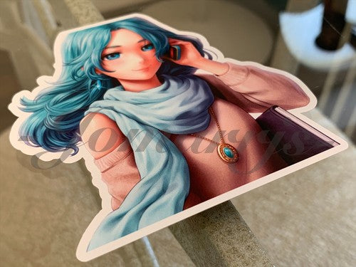 Sailor Moon - Anime - Sailor Neptune Kaiou Michiru Custom Colored Sticker Decal