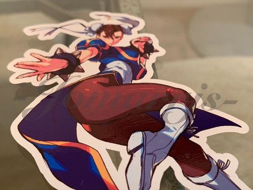 Street Fighter - Anime - Chun Li Colored Custom Sticker Decal Vinyl #6