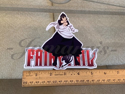 Fairy Tail - Anime - Zeref Dragneel Sticker Vinyl Sign custom mage guild