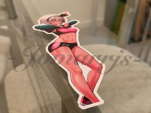 Pokemon - Anime - Bea Sexy Bikini Beach Sun Fun Custom Sticker Decal 5