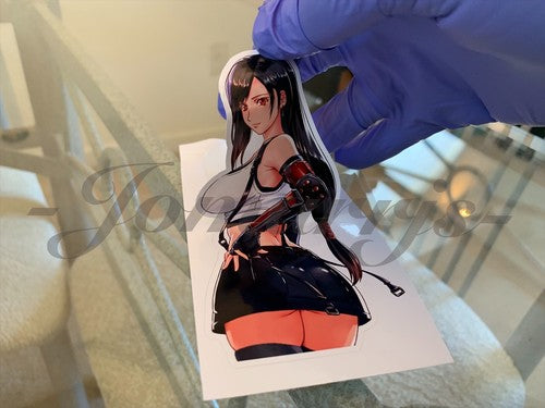 Final Fantasy Gaming Tifa Lockhart Sticker Decals Vinyl ff 7 anime