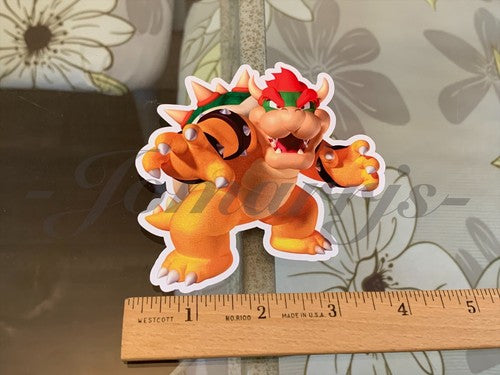 Super Mario - Anime - Bowser Custom Sticker Decal Vinyl #1 nintendo galaxy