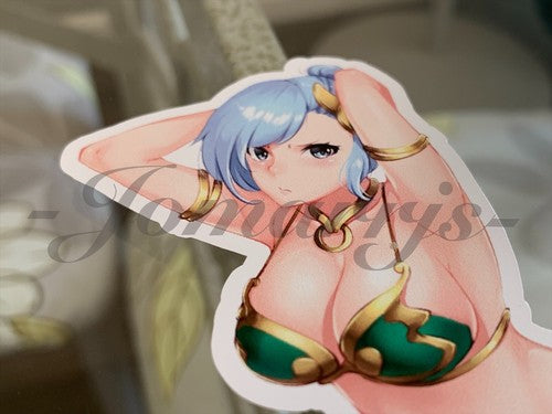 RWBY - Anime - Winter Schnee Bikini Sun Fun Custom Sticker Decal manga sexy a.